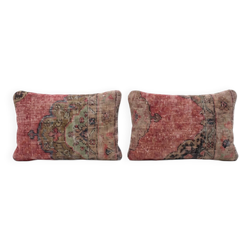 Set of 2 vintage Turkish cushion covers 41x61 cm