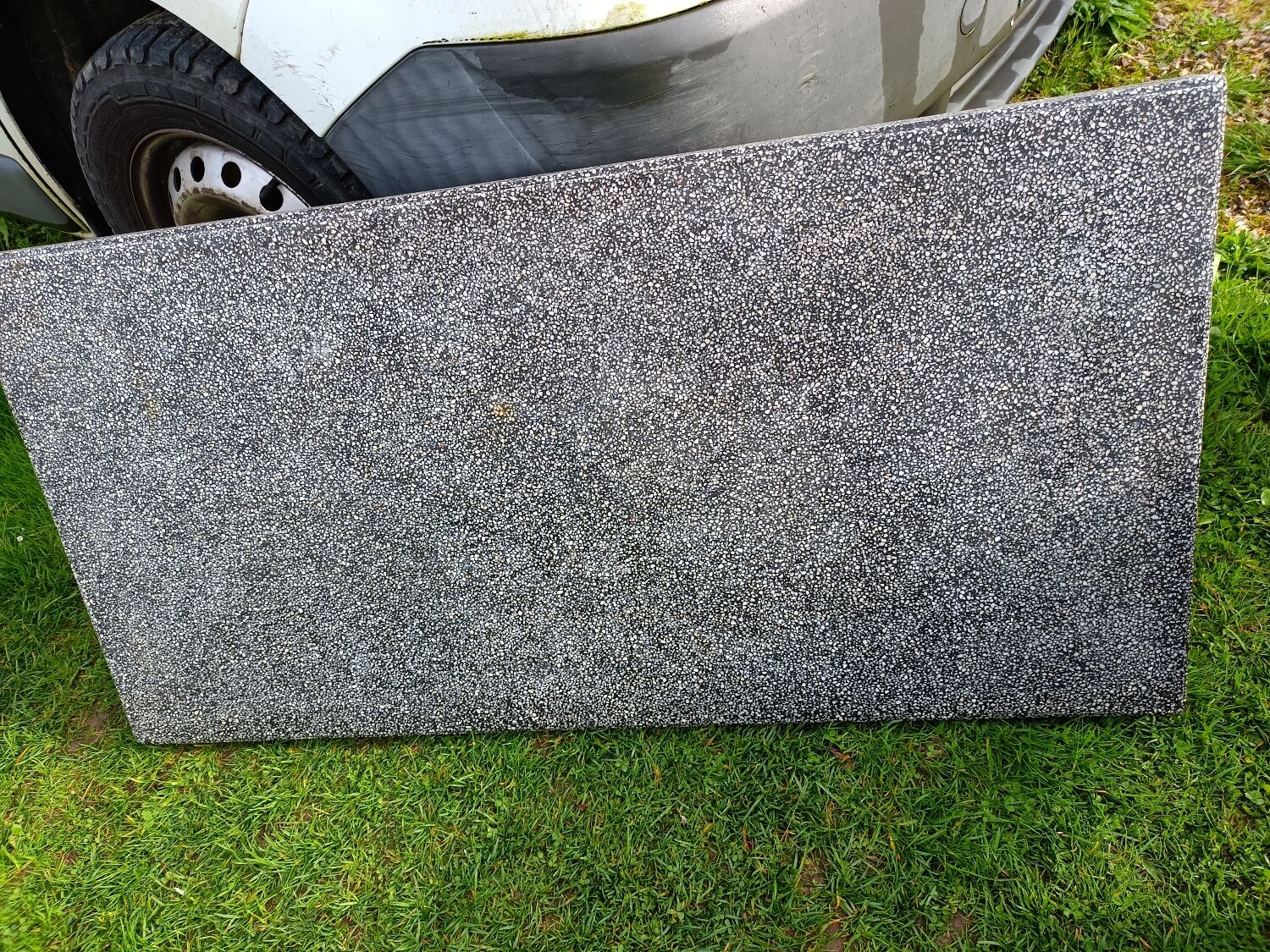 Old garden furniture in vintage stone
