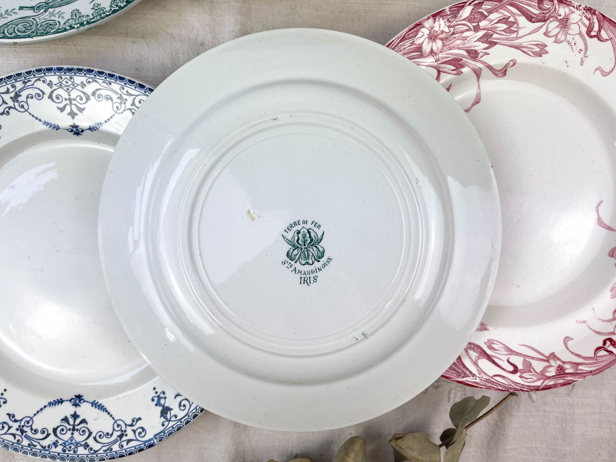 6 flat plates Earth of iron mismatched