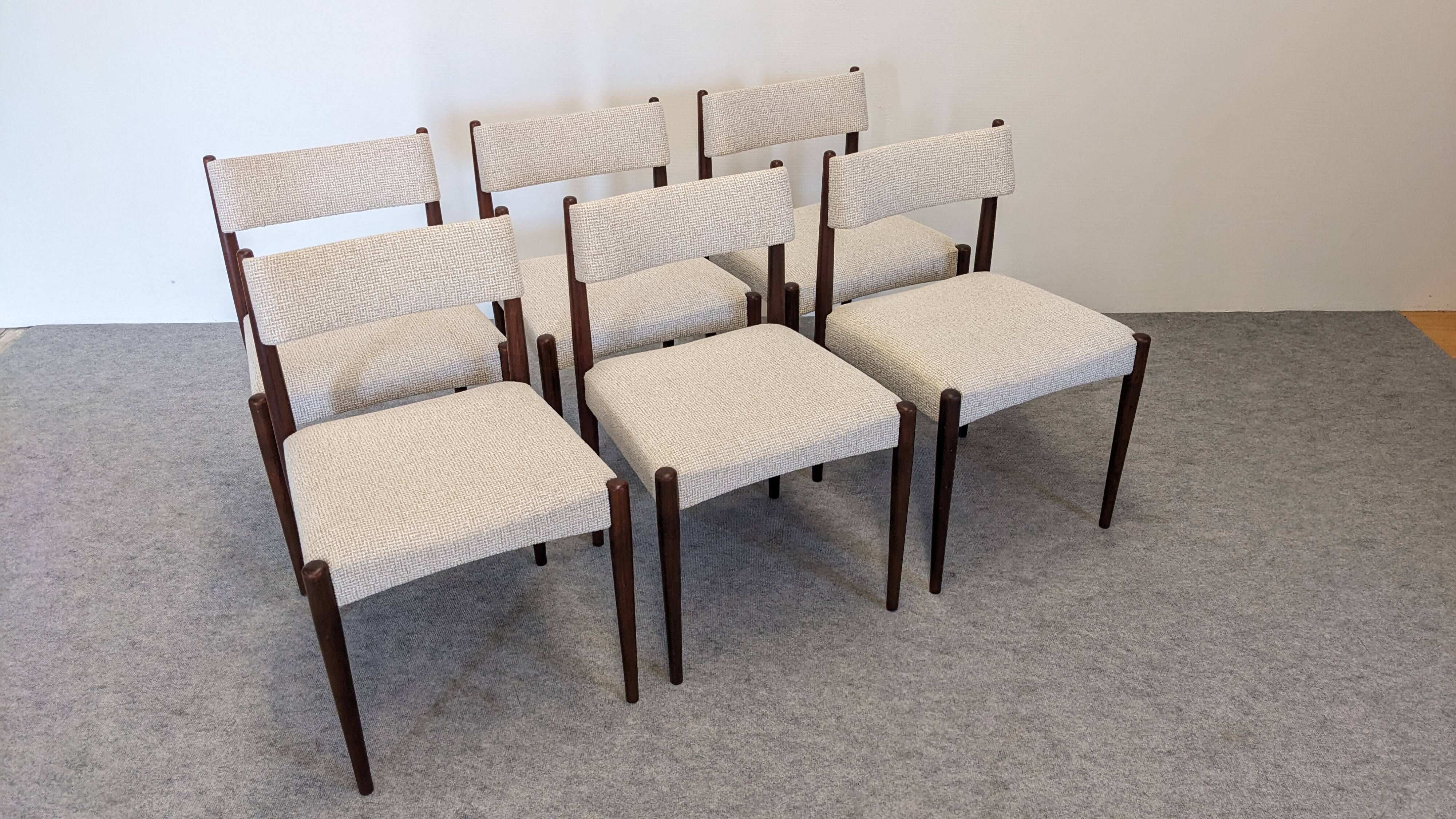 Série de 6 chaises d'Axel Bender Madsen pour Bovenkamp, Pays-Bas vers 1960