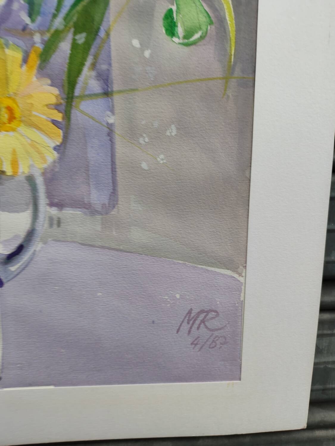 Watercolour by Michel Roubille, 1987.