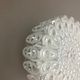 Modernist Floral Glass Wall Light Sconce Made by Hillebrand, Germany, 1970s