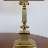 Golden Bedside Table Lamps, 1970s, Set Of 2
