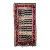 Tapis Vintage Seraband Indien en Laine, Années 1970, Élégance Artisanale