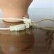 Terracotta lamp, terracotta 60s 70s