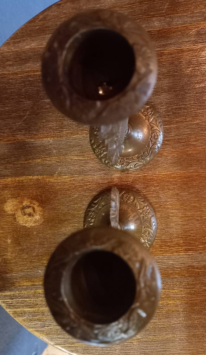 Pair of candle holders