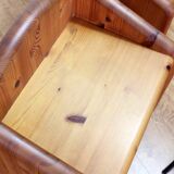 Pair of solid pine bedside tables 1970