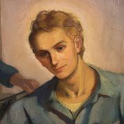 Modern painting signed by Mario Venzo, oil on canvas, Italy, 1950.
