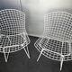 Pair of dining chairs 420 by Harry Bertoia for Knoll International, 1970s.