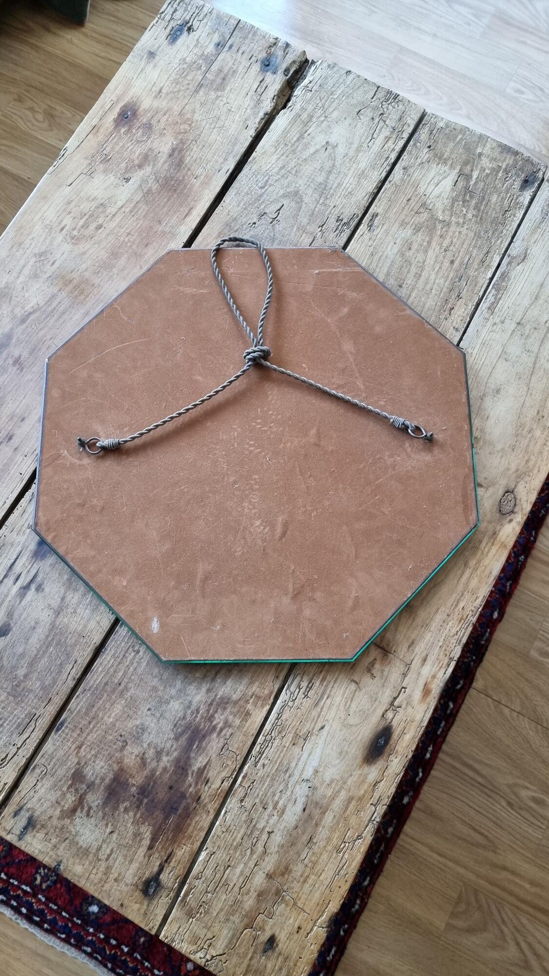 Art Deco Beveled Mirror 50x50cm