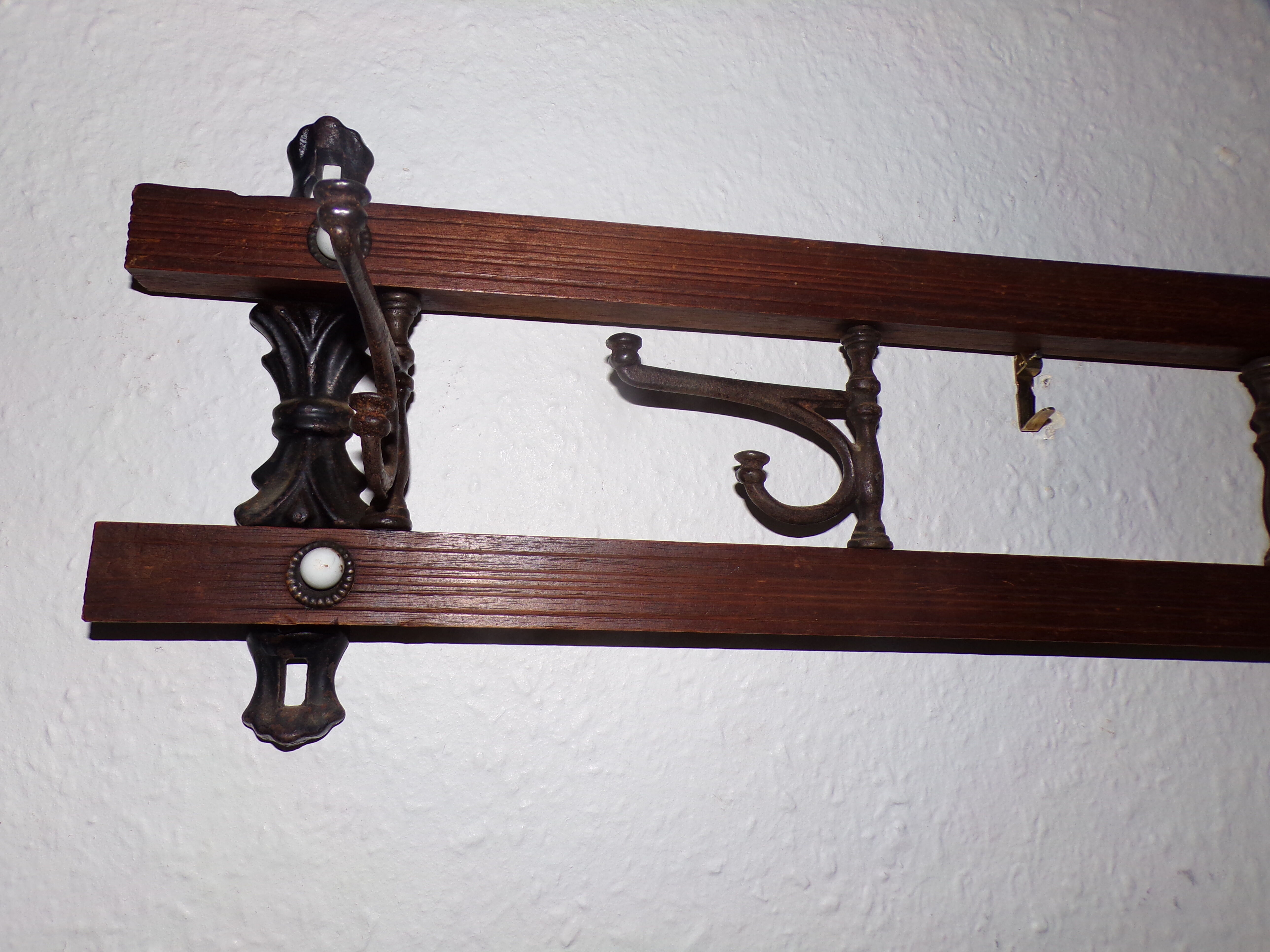 Wall coat rack hooks art deco 1930