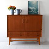 Scandinavian teak highboard