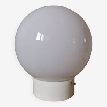Vintage white opaline glass lamp globe ceiling light