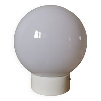 Vintage white opaline glass lamp globe ceiling light