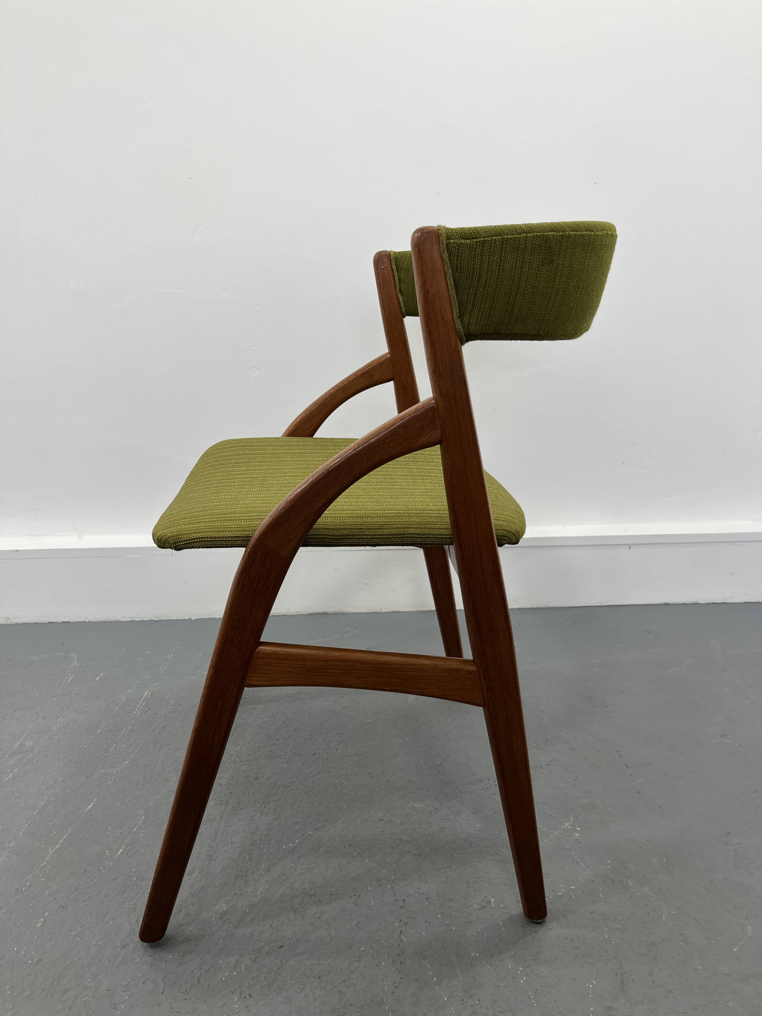 Scandinavian teak  chairs, set of 3, 1970 s