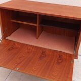Scandinavian vintage teak TV bar cabinet
