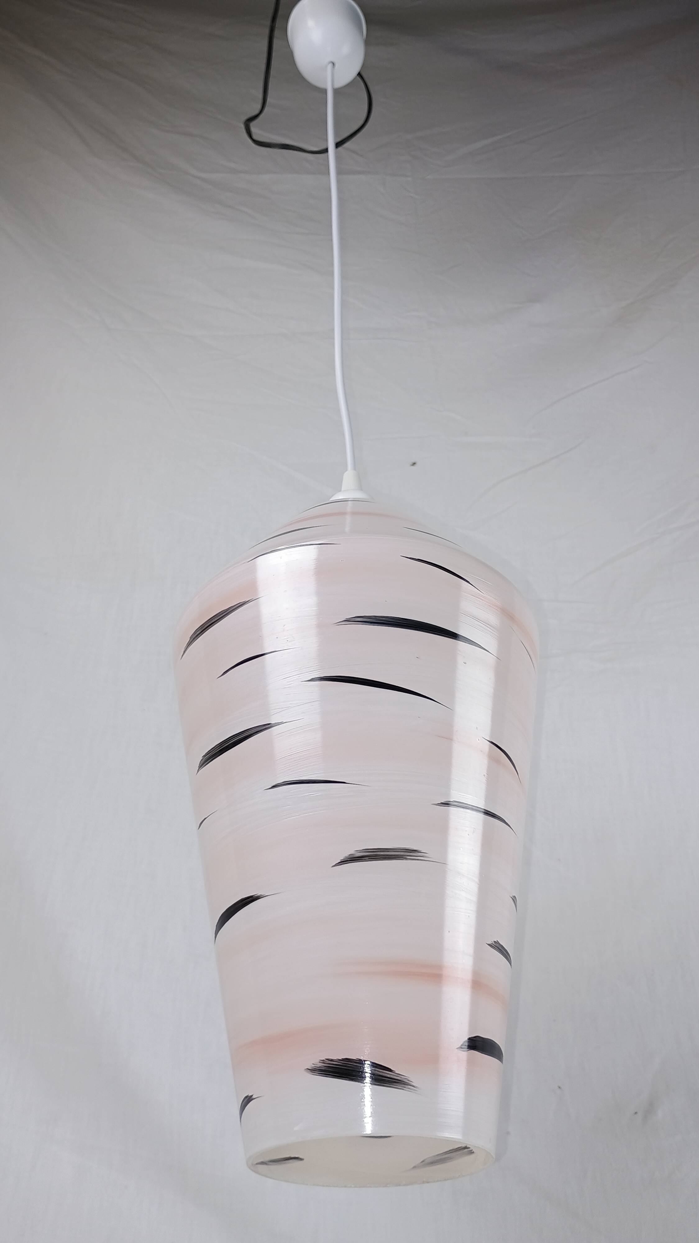 Vintage French pendant light from the 1960s in the Lunel style