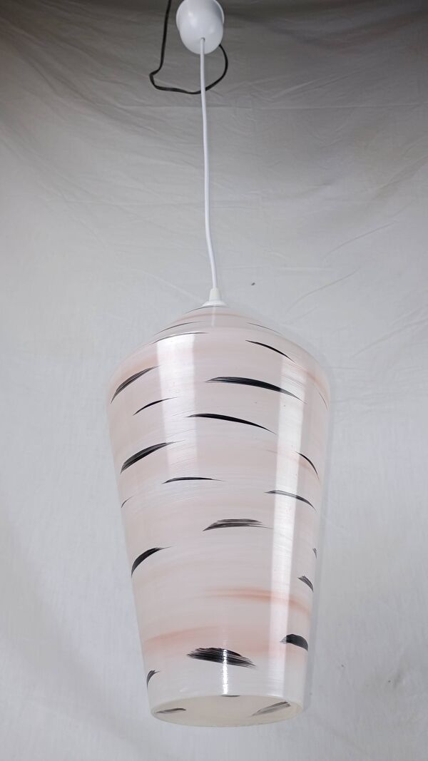 Suspension vintage française des années 60 dans le style LUNEL