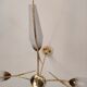 Chandelier with two vintage wall lamps house Lunel 1960