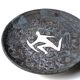 Wall plate in ceramic fat lava, rock decoration, 70s