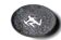 Wall plate in ceramic fat lava, rock decoration, 70s