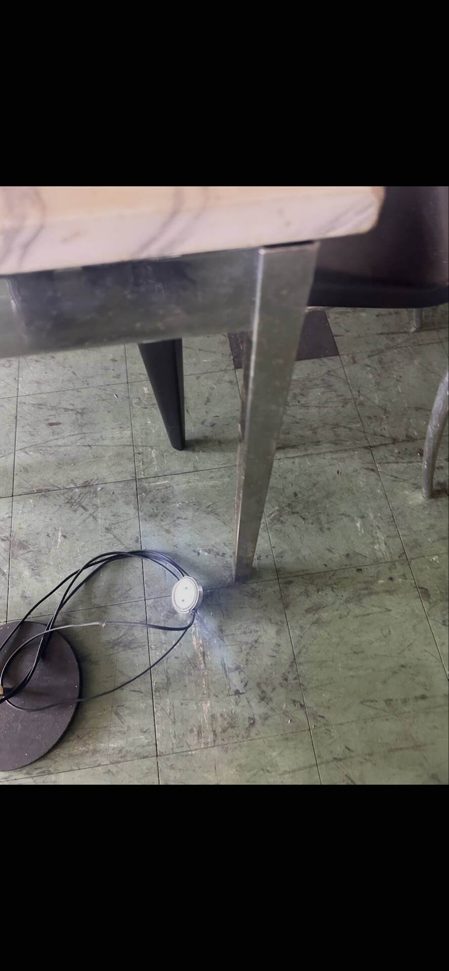 Marble and metal table by Florence Knoll 1960