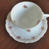 6 tasses Chapus Frères Limoges "Service Perle"