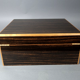 Box Ebony cigar humidor macassar & lemon varnished SB