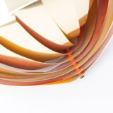 Danish vintage pendant lamp Konkylie by Louis Weisdorf, Lyfa, 1963