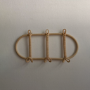 RATTAN  WALL-MOUNT COAT RACK