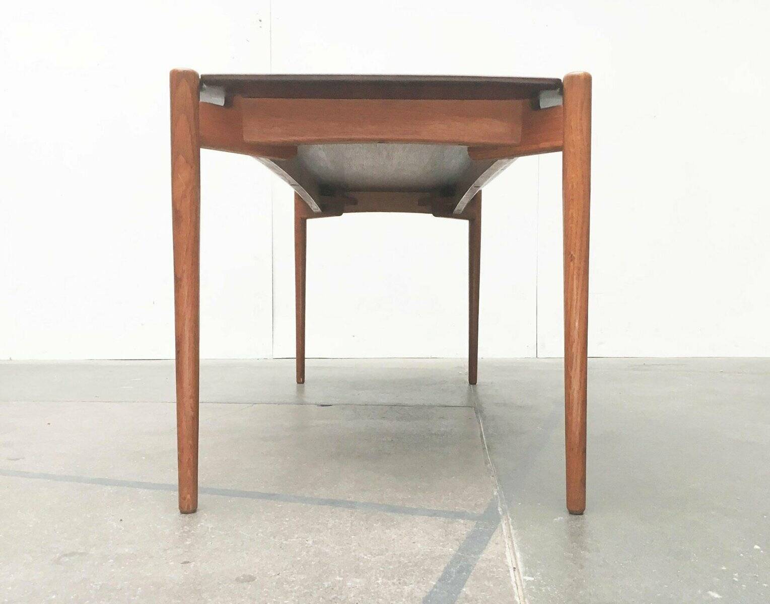 Mid-Century German coffee table series 400 in teak by Hartmut Lohmeyer for Wilkhahn, 1950s.