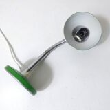 Vintage green metal adjustable desk lamp