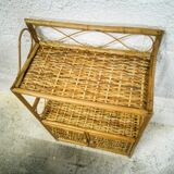 Vintage rattan shelf