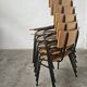 Lot of 6 bistro chairs from the 1980s