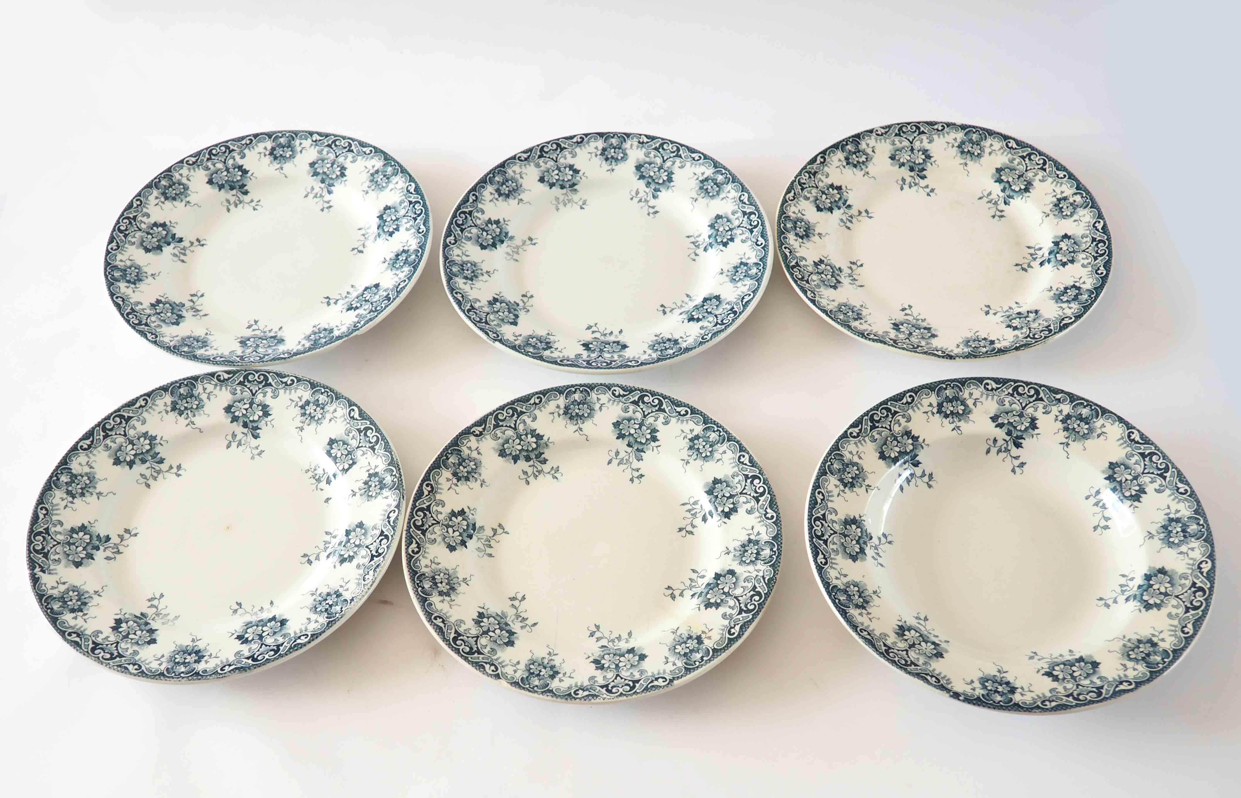 6 Terre de Fer Slate Plates