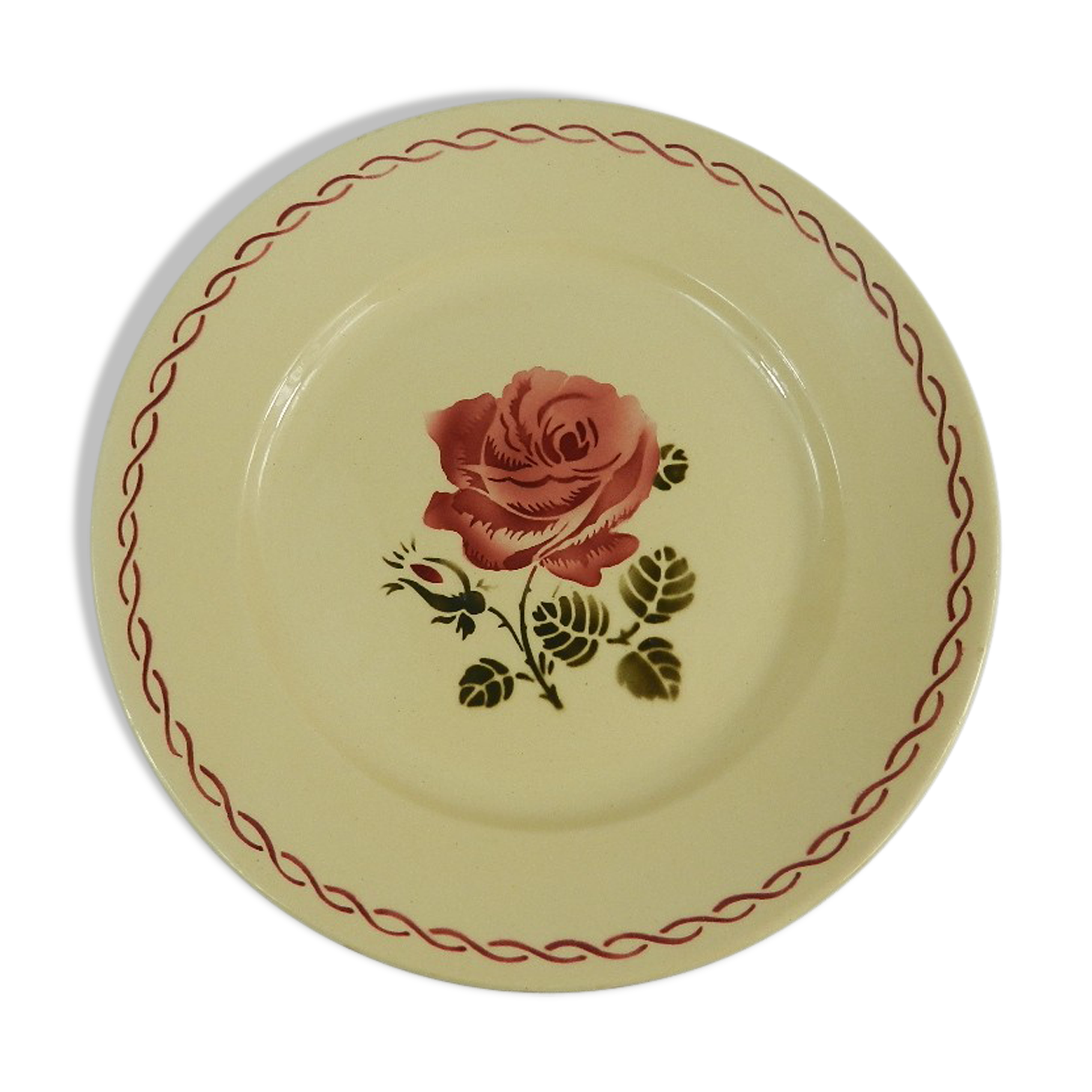 12 assiettes plates Badonviller