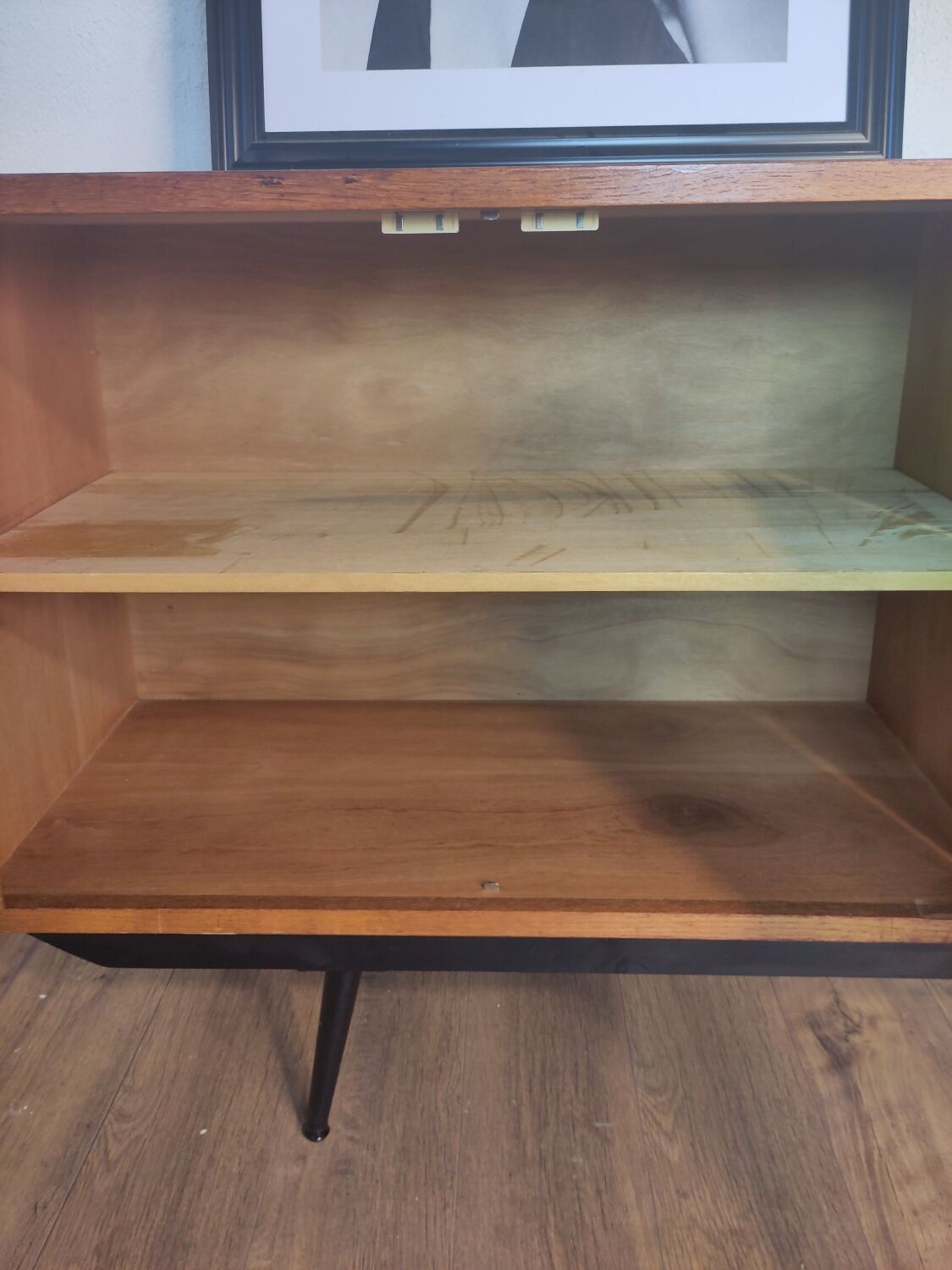 Scandinavian teak and metal sideboard