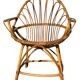 Set of 8 rattan armchairs from the 1960s, France.