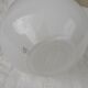 White glass vase