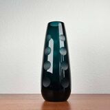 Mid-century German glass vase by Karl Friedrich Glas, 1960s.