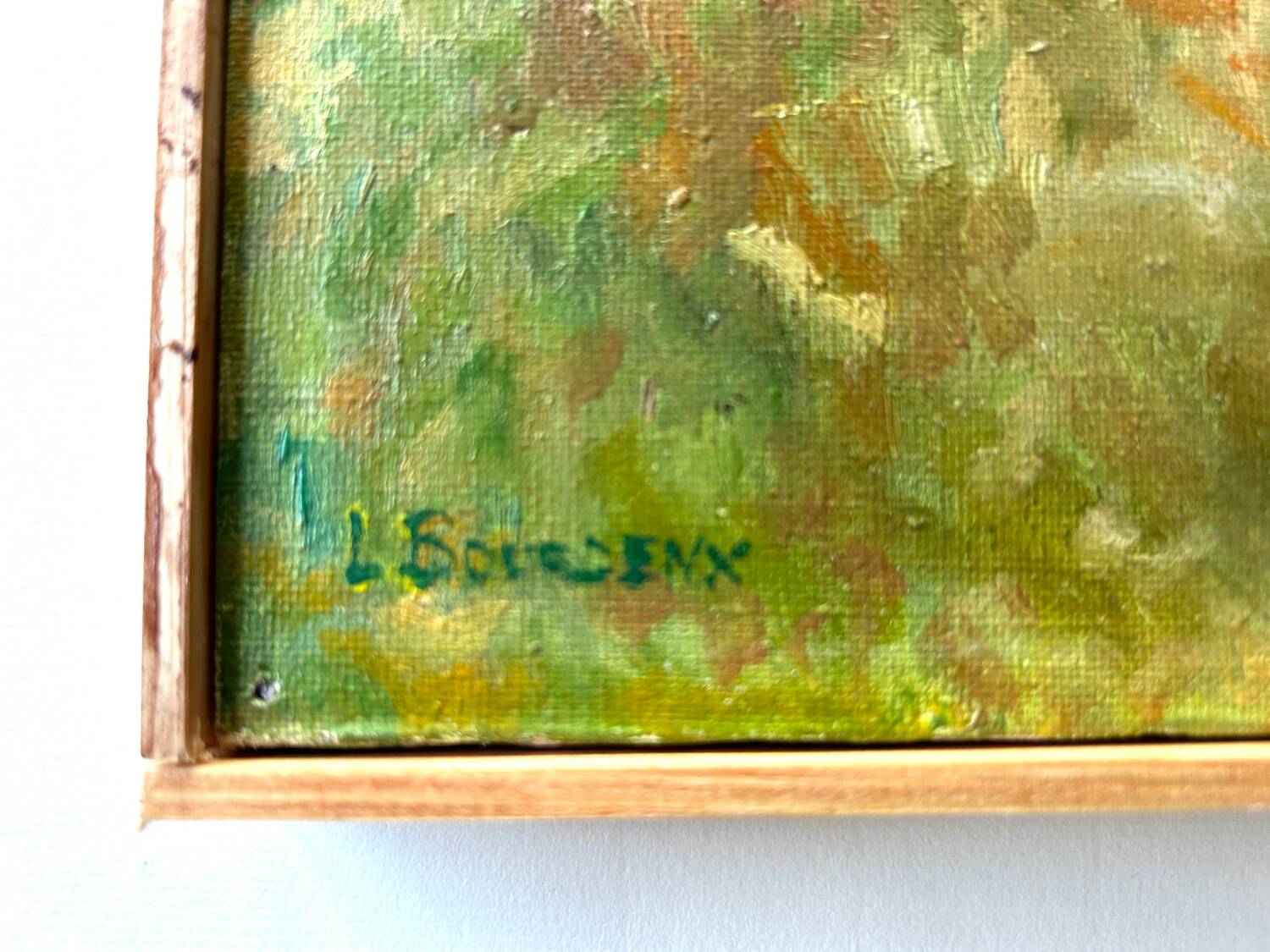 Huile sur panneau L. Bourdenx, La Cabane des Pêcheurs, d'après Monet