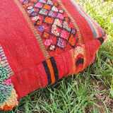 Moroccan carpet pouf