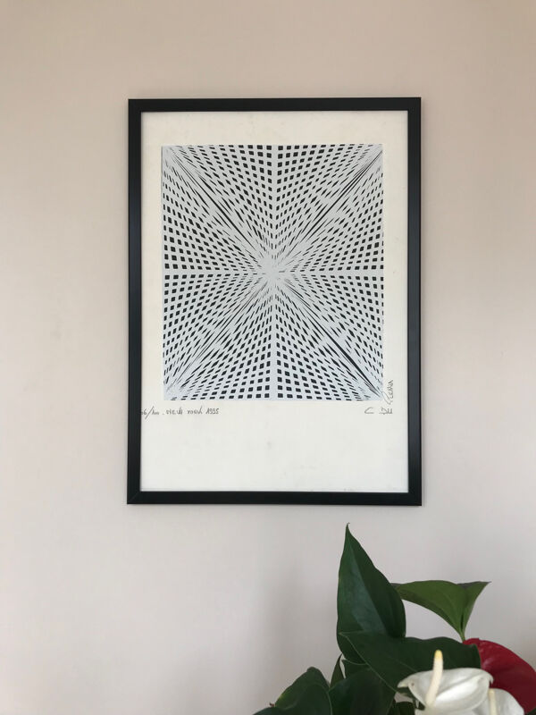 C.du P’ESSIS,actif XXe.New-York,1995.Lithographie originale