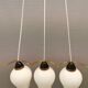 Old chandelier/hanging lamp with three light sources. Danish, design