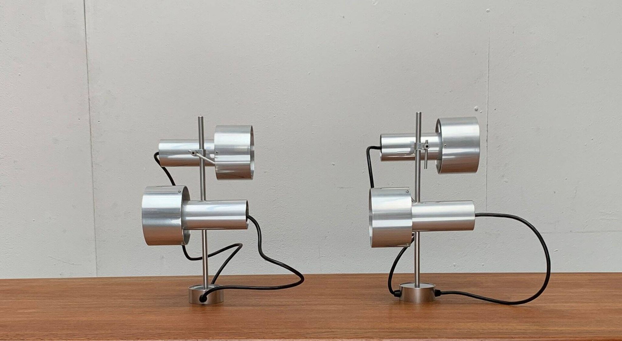 Mid-century minimalist double chandeliers FA2 by Peter Nelson for Architectural Lighting Company, England, 1960s, set of 2.