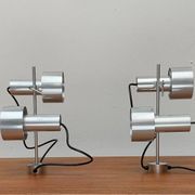 Mid-century minimalist double chandeliers FA2 by Peter Nelson for Architectural Lighting Company, England, 1960s, set of 2.
