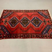 Vintage Tribal Rug 205x137 cm Wool Oriental Hand Made Rug Red, Navy