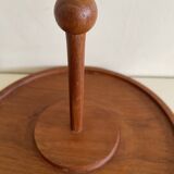 Plateau à condiments en teck vintage