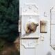 Antique wall cupboard door circa 1900 228x60.5 cm