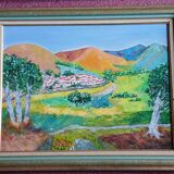 Landscape on canvas - 20th century